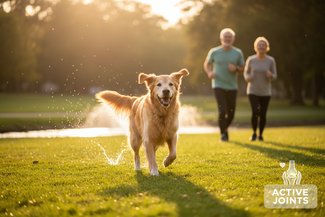 Perro activo y saludable