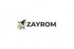 Logo ZAYROM con Cohete y Carrito